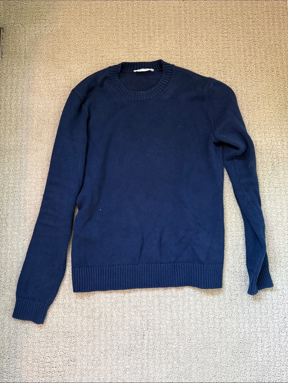 Everlane Men's Navy Crewneck Sweater